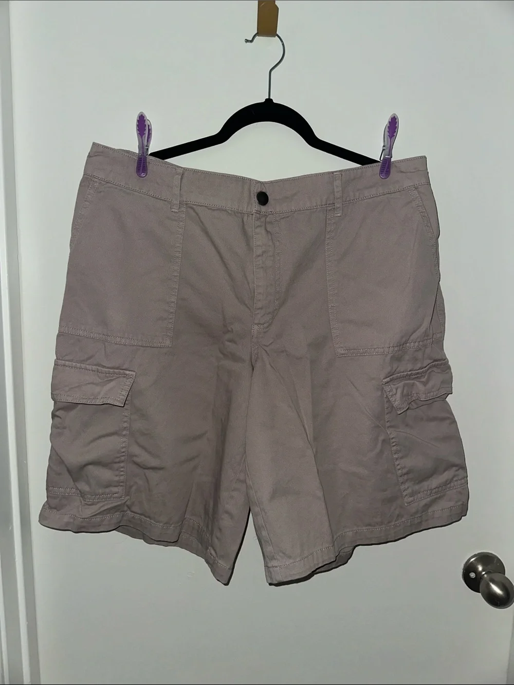 wild fable women's cargo shorts in light mauve